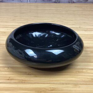 Vintage Hager Black Round Vase Ikebana